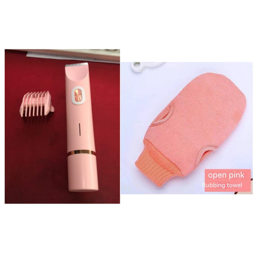 2 In 1 Hair Remover Women's Double Head Shaver Private Pubic Hair Trimmer Electric Razor Wet Dry Electric Body Hair